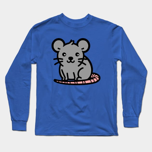 Cute Rat Long Sleeve T-Shirt by KayBee Gift Shop